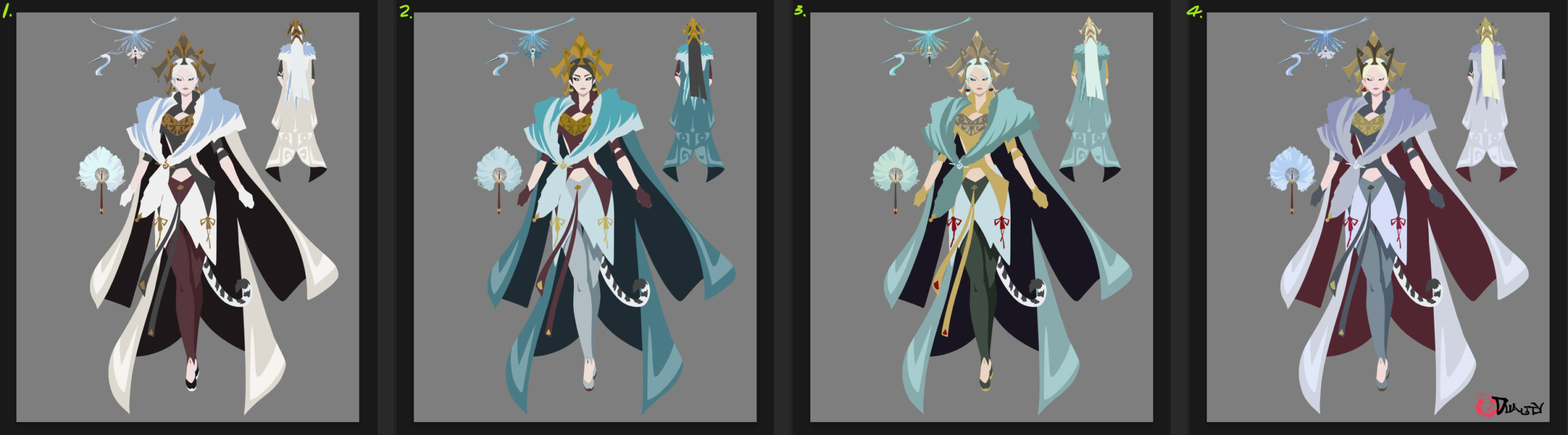Reflecting on April - June 2021 DUALITY comic characters: Ivory Tiger human form