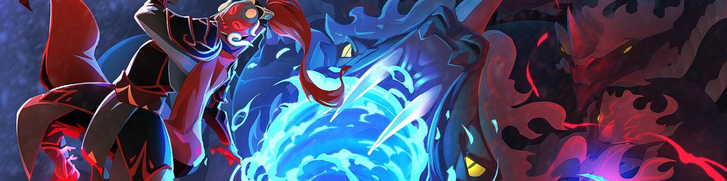 DUALITY comic banner - Fire Master battle against the Lord of Tides
