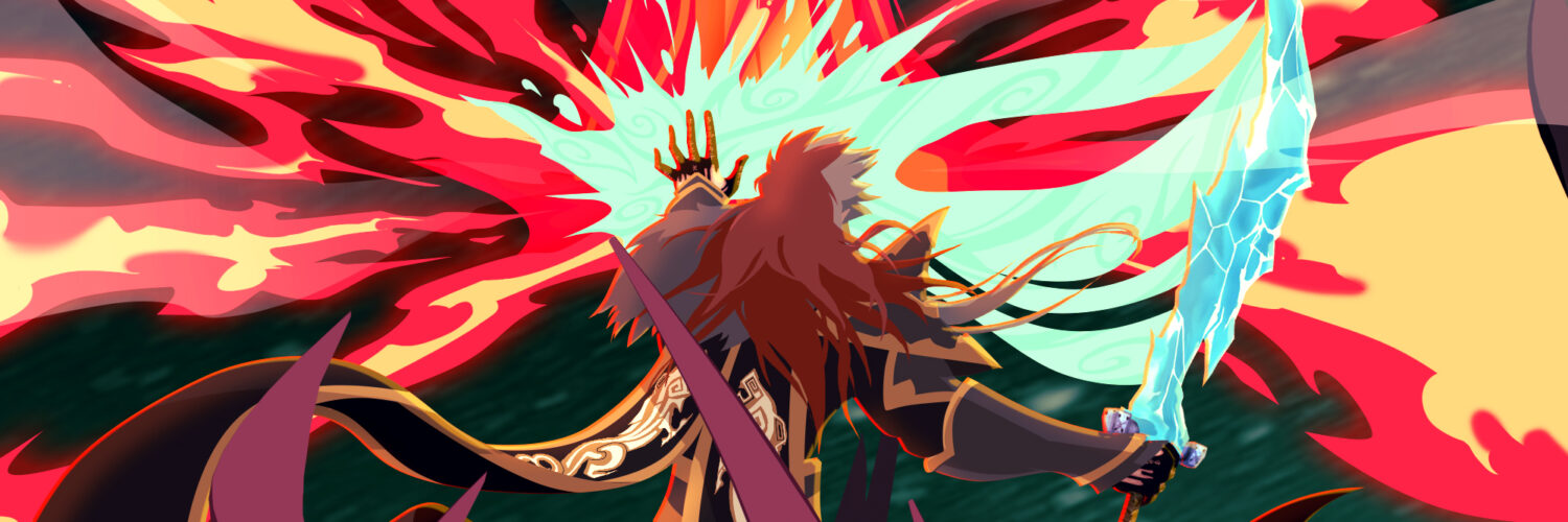DUALITY comic banner - Fire Magic VS Water Magic