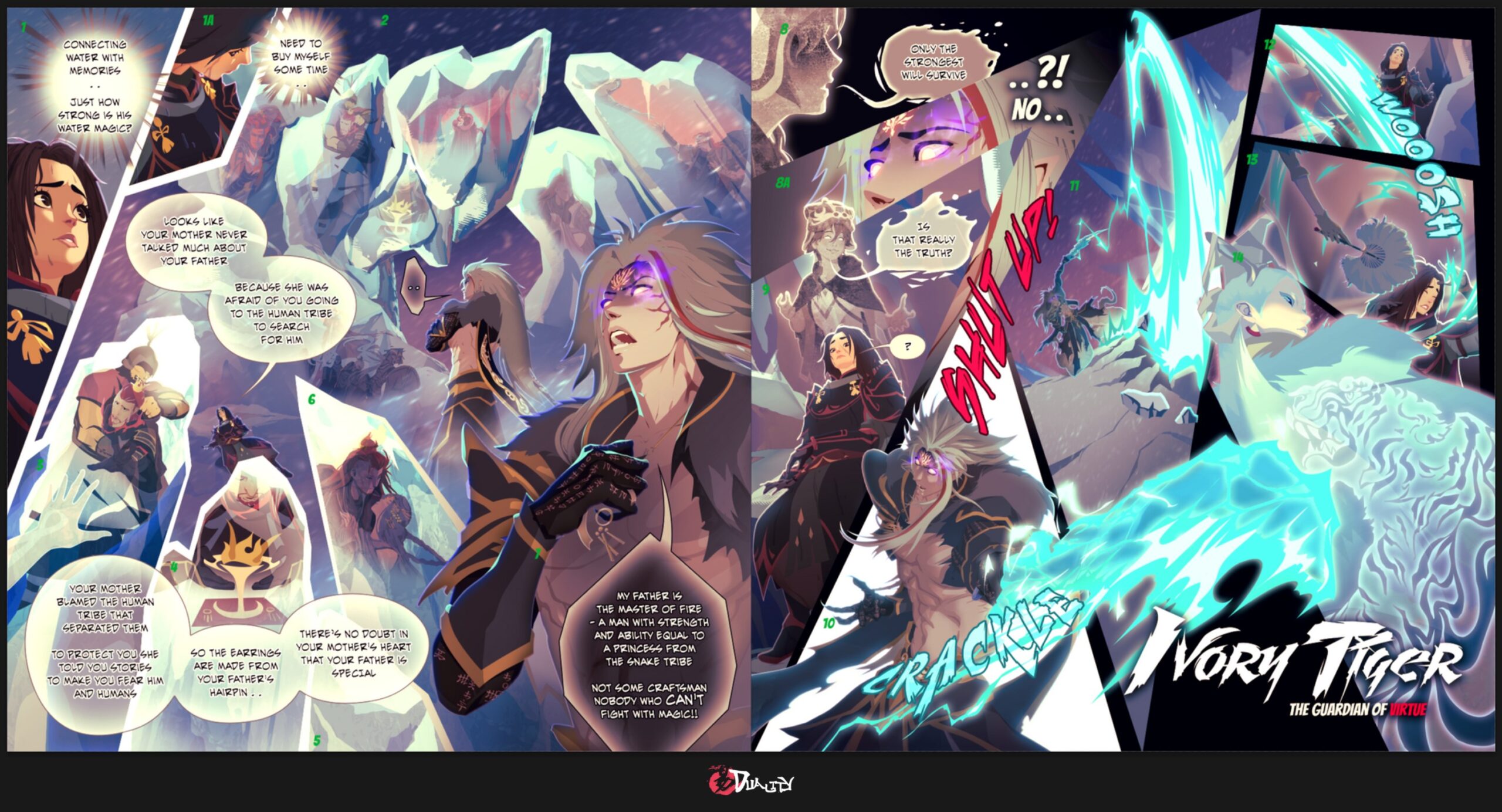 DUALITY comic - Chapter 8 Coloring and shading pass